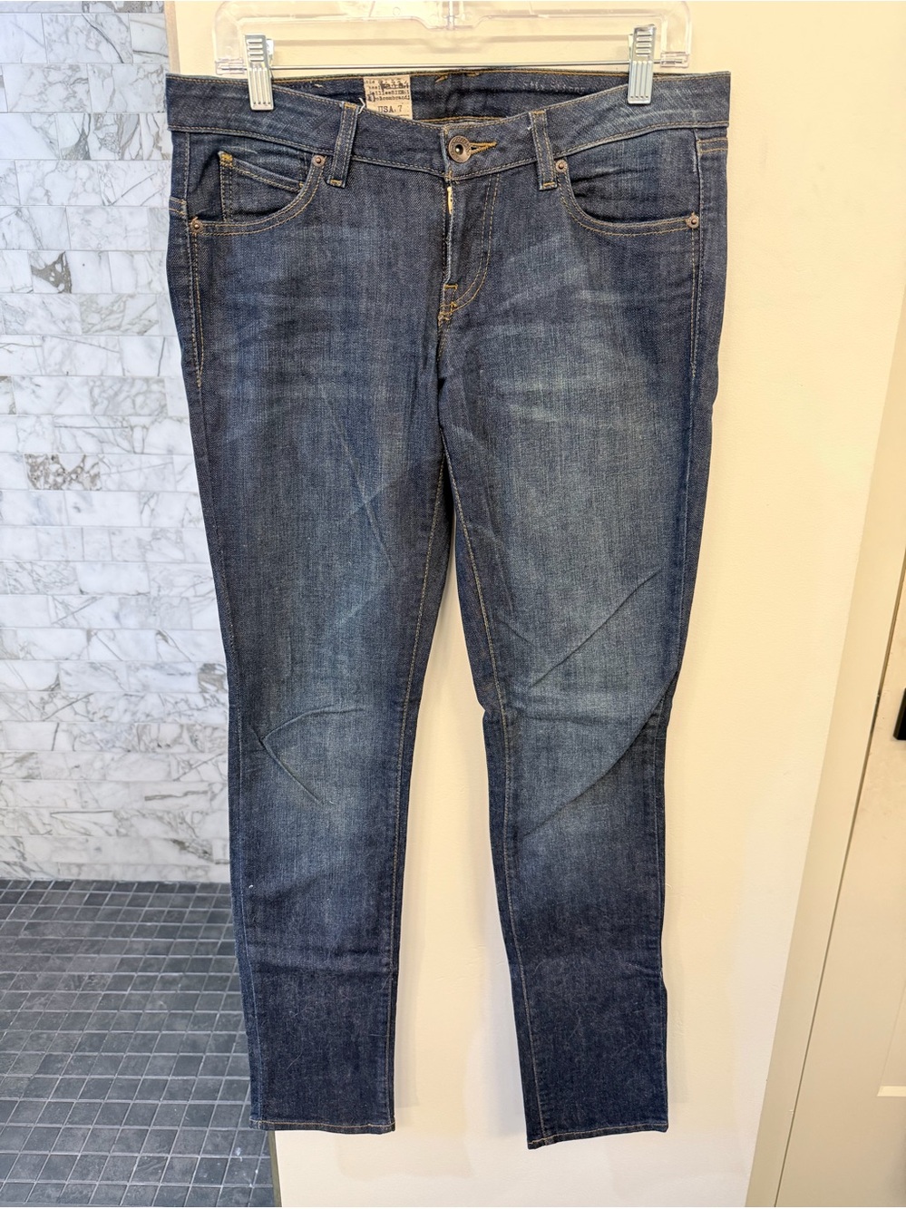 Volcom Dark Blue Women’s Long Skinny Jeans, Size 28, 33” Inseam